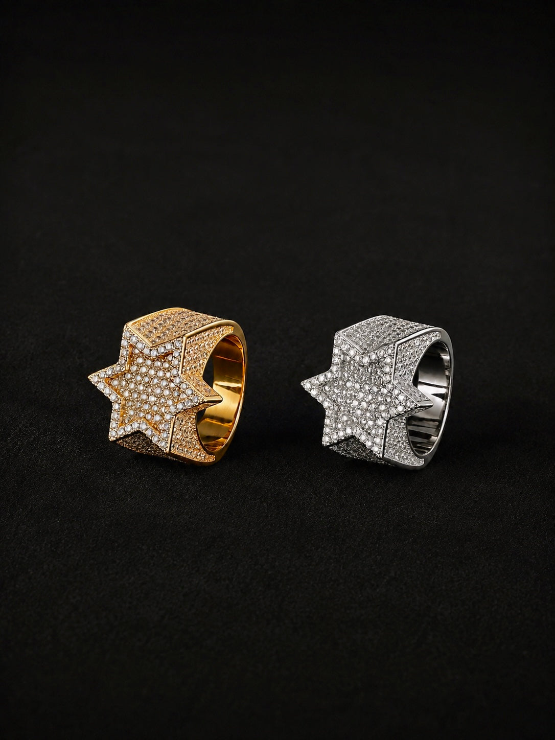 Iced Star Ring