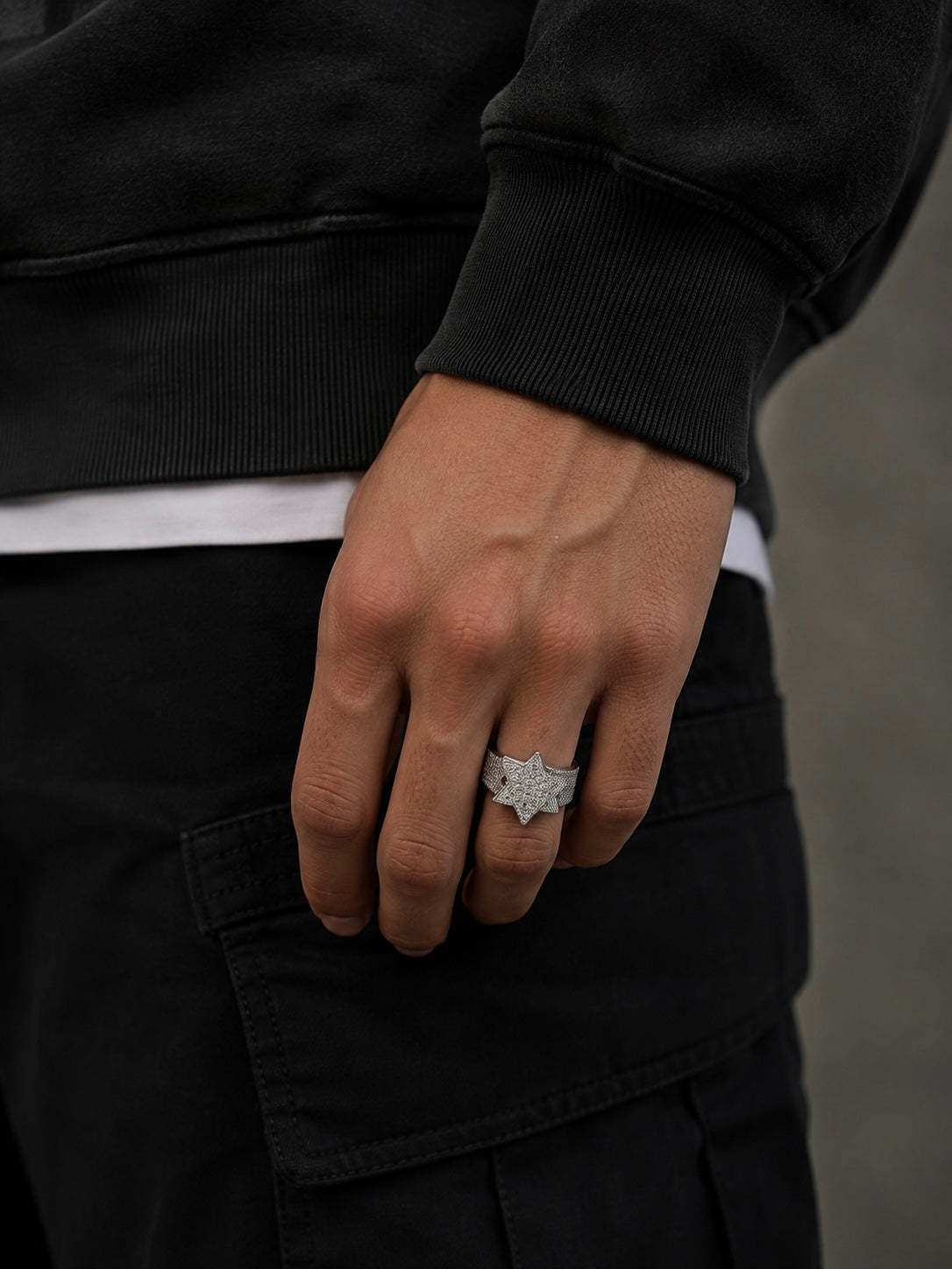 Iced Star Ring